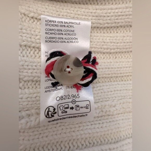 NWT Size XL - Maeve Oversized 100% Cotton Tennis Sweater Vest (NWT US$ 228) - Picture 6 of 6